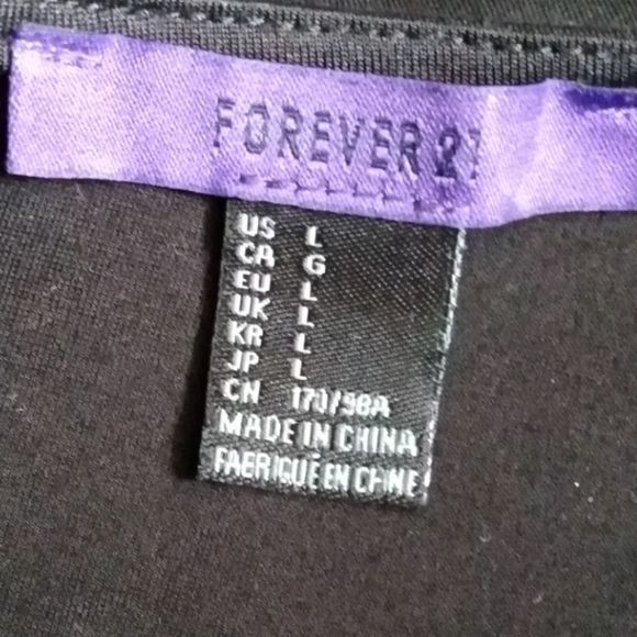 Forever 21 Cute Black Dress with Sheer Long Sleeves .          🖤🖤 - Picture 8 of 10